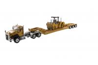 Cat CT660 тягач с XL120 низкорамным HDG полуприцепом и катком Cat CB-534D XW 1:50