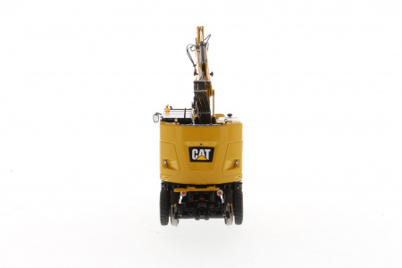 Cat M323F колесный ж/д экскаватор на ж/д - Cat Yellow Version 1:50