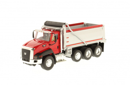 Cat CT660 самосвал, красная кабина, красный кузов 1:50