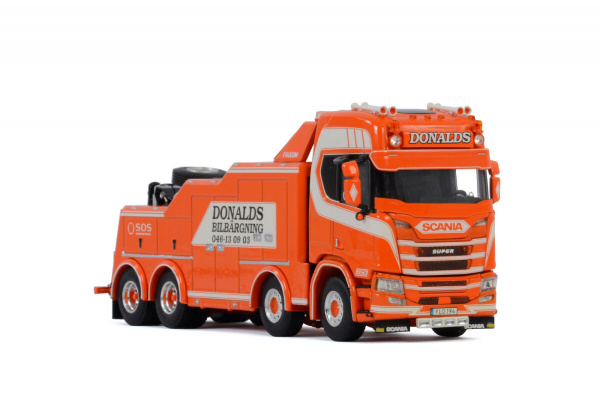 DONALDS BILB&RGNING; SCANIA R HIGHLINE CR20H 8X4 FALKOM Пожарная машина 1:50