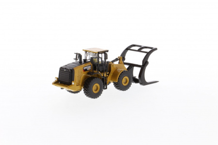 Cat 972M колесный погрузчик с вилами для бревен 1:87
