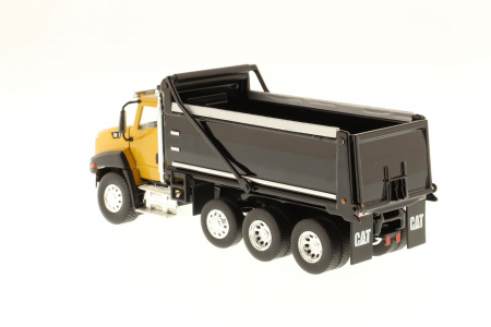 Cat CT660 самосвал, желтая кабина, черный кузов 1:50 