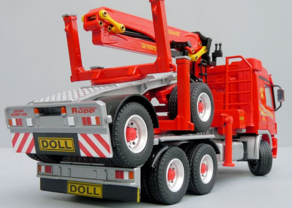 Doll лесозаготовительная машина на 3-осном шасии Mercedes-Benz Actros  с манипулятором,  RUPP 1:50