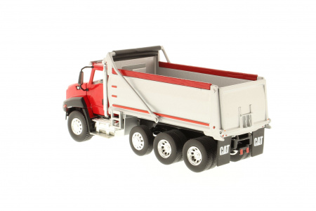 Cat CT660 самосвал, красная кабина, красный кузов 1:50
