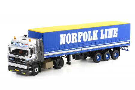 DAF 3300 Space Cab - Classic Curtain Sided Trailer Трейлер с односторонним тентом  1:50