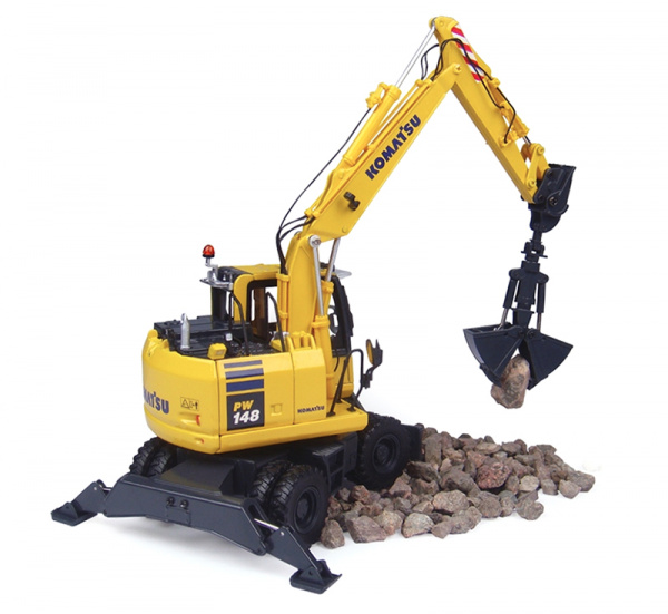 Komatsu PW148-10 экскаватор с захватом для металлолома 1:50
