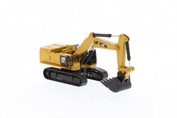 Cat 390F L гидравлический экскаватор 1:125 на блестящей подставке