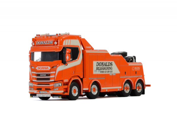 DONALDS BILB&RGNING; SCANIA R HIGHLINE CR20H 8X4 FALKOM Пожарная машина 1:50