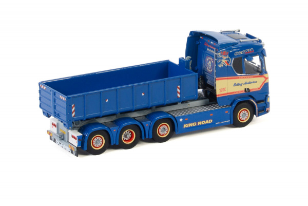 ERLING ANDERSEN; SCANIA R NORMAL CR20N 8X2 TAG AXLE HOOKLIFT SYSTEM + HOOKLIFT CONTAINER 15M3 Перево