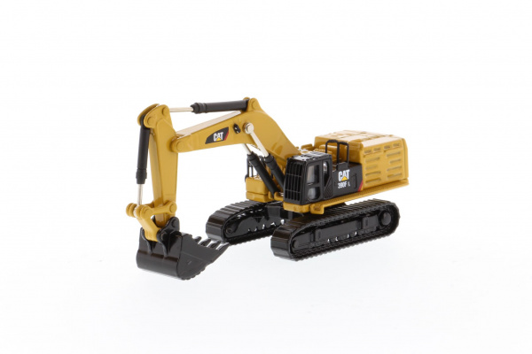 Cat 390F L гидравлический экскаватор 1:125 на блестящей подставке