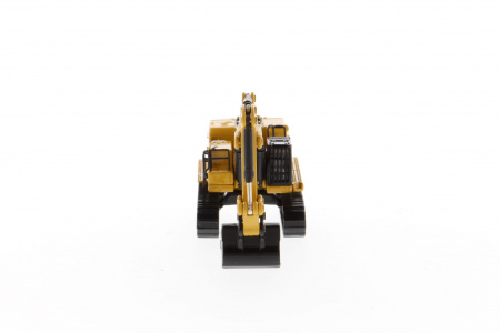 Cat 390F L гидравлический экскаватор 1:125 на блестящей подставке