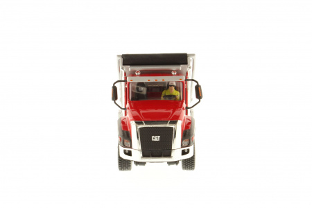 Cat CT660 самосвал, красная кабина, красный кузов 1:50