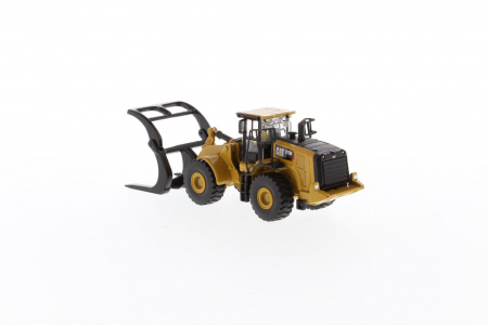 Cat 972M колесный погрузчик с вилами для бревен 1:87