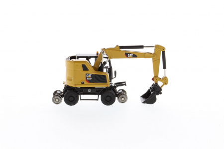 Cat M323F колесный ж/д экскаватор, CAT Yellow 1:87