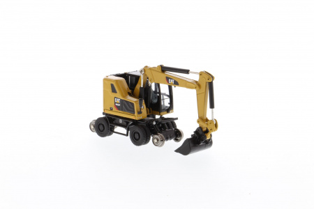 Cat M323F колесный ж/д экскаватор, CAT Yellow 1:87