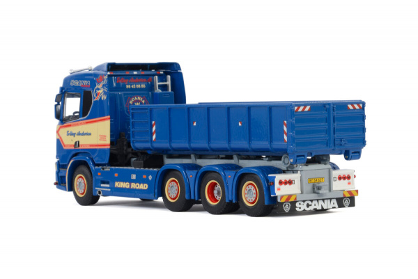ERLING ANDERSEN; SCANIA R NORMAL CR20N 8X2 TAG AXLE HOOKLIFT SYSTEM + HOOKLIFT CONTAINER 15M3 Перево