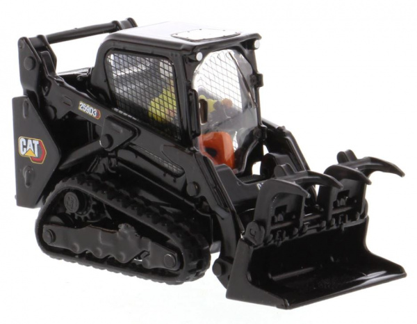 Cat 259D3 компактный гусеничный погрузчик Special Black Finish 1:50