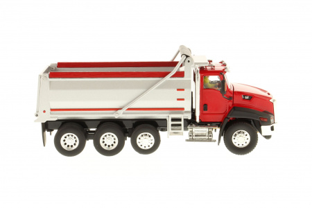Cat CT660 самосвал, красная кабина, красный кузов 1:50