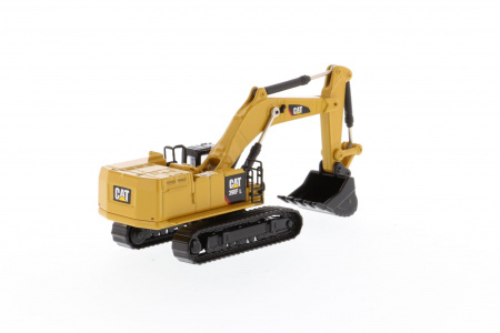 Cat 390F L гидравлический экскаватор 1:125 на блестящей подставке