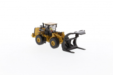 Cat 972M колесный погрузчик с вилами для бревен 1:87