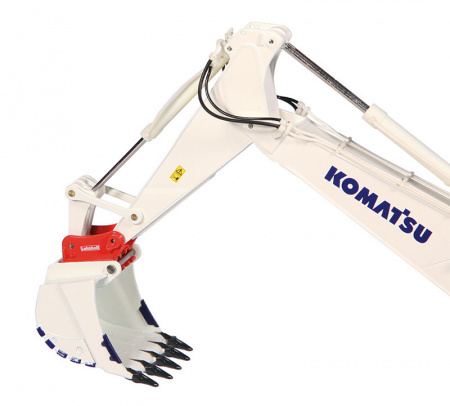 KOMATSU PC1250 экскаватор обратная лопата с оборудованием Lehnhof (зубец) 1:50, белый