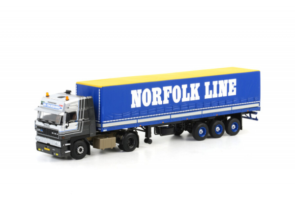 DAF 3300 Space Cab - Classic Curtain Sided Trailer Трейлер с односторонним тентом  1:50