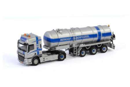 BERKHOF B.V.; DAF CF SPACE CAB MY2017 4X2 TANK TRAILER - 3 AXLE Прицеп-цистерна 1:50