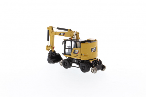 Cat M323F колесный ж/д экскаватор, CAT Yellow 1:87