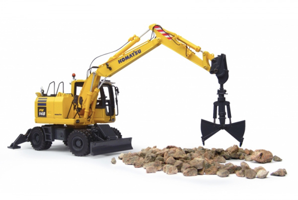 Komatsu PW148-10 экскаватор с захватом для металлолома 1:50