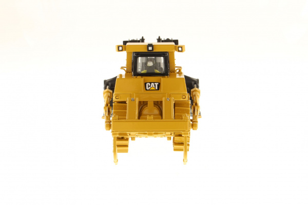 Cat D10T гусеничный трактор с металлическими гусеницами и поручнями 1:50