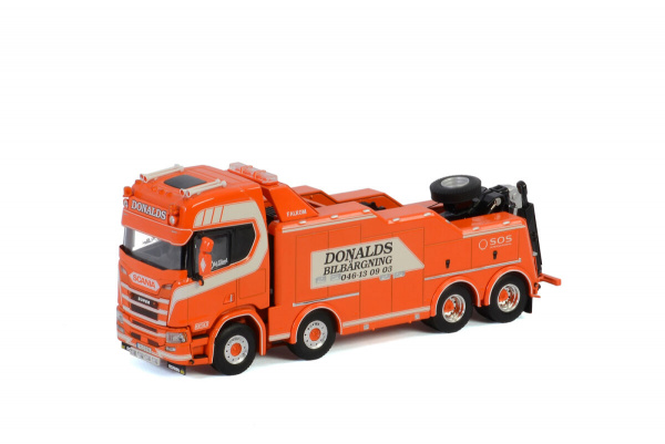 DONALDS BILB&RGNING; SCANIA R HIGHLINE CR20H 8X4 FALKOM Пожарная машина 1:50