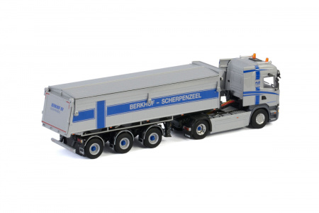 BERKHOF B.V.; SCANIA STREAMLINE HIGHLINE 4X2 TIPPER TRAILER - 3 AXLE Прицеп-самосвал 1:50