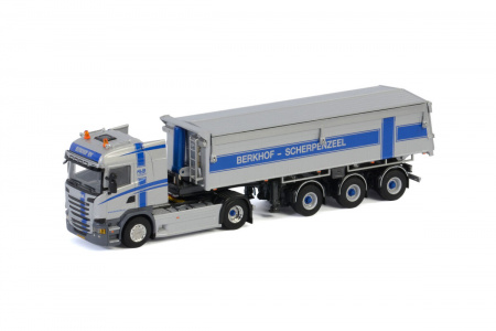 BERKHOF B.V.; SCANIA STREAMLINE HIGHLINE 4X2 TIPPER TRAILER - 3 AXLE Прицеп-самосвал 1:50
