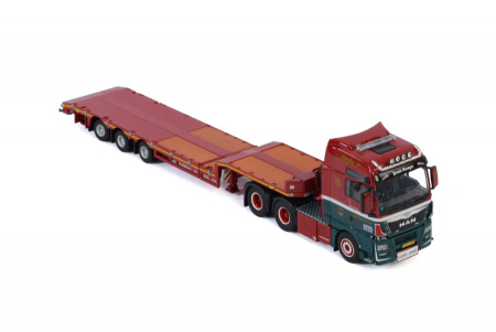 FRANK NORAGER; MAN TGX XXL EURO 6 6X2 TAG AXLE SEMI LOWLOADER - 3 AXLE Тягач с платформой низкой заг